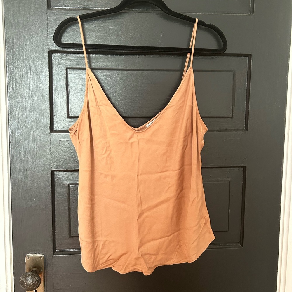 Abercrombie spaghetti strap satin tank top camisole, large L, barely worn